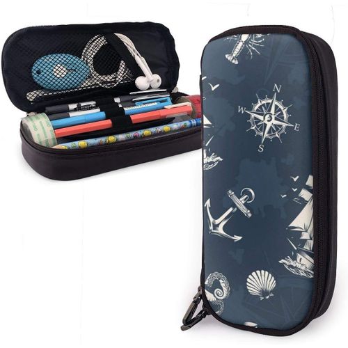 Cheval Noir Dans Un Beau Champ De Fleurs Trousse À Crayons Verticale Sac De Papeterie Rétractable Mignon Trousse À Crayons Portable Sac À Crayons Sac Cosmétique Fille Femme Adulte