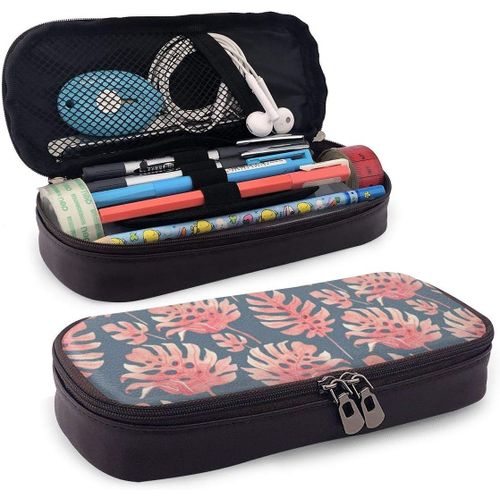 Fournitures De Bureau Écriture Trousses String Of Pearls Plants Watercolor Pencil Case Holder Large Capacity Pencil Pouch Stationery Organizer With Zipper For School Office,Multifunction Cosmetic Make
