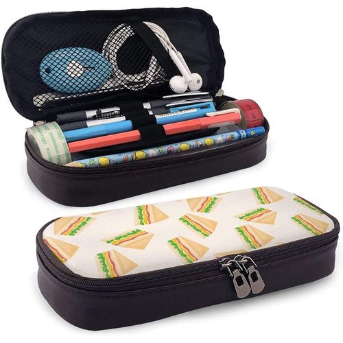 Rainbow Avion Trousse À Crayons En Cuir Durable Avec Fermeture Éclair Pour L'école Et Le Bureau