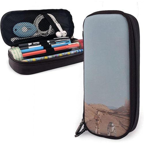Rottweiler Trousse À Crayons En Cuir Durable Avec Fermeture Éclair Pour L'école Et Le Bureau Motif Chien