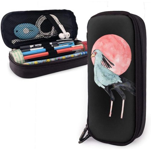 Trousse À Crayons En Cuir Durable Avec Fermeture Éclair Pour L'école Et Le Bureau Motif Koala