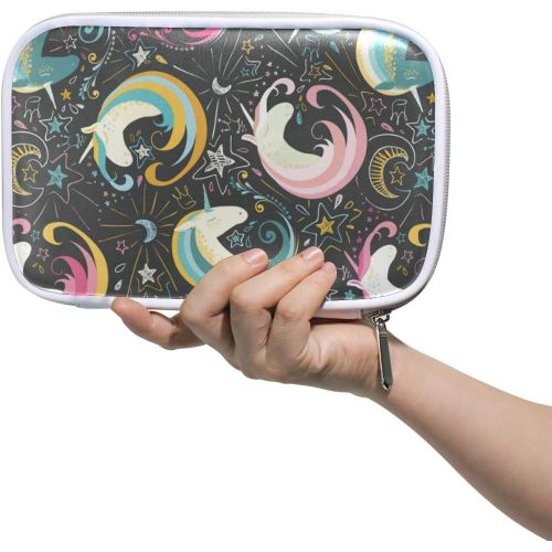 Trousse À Crayons En Cuir Durable Avec Fermeture Éclair Pour L'école Et Le Bureau Motif Vieux Tracteur Et Cerf