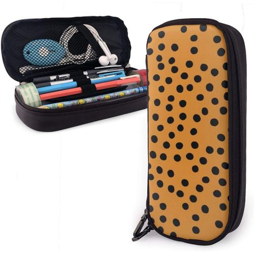Trousse À Crayons En Toile Avec Renard D'automne Orange Brûlé 21 X 5,5 X 5 Cm