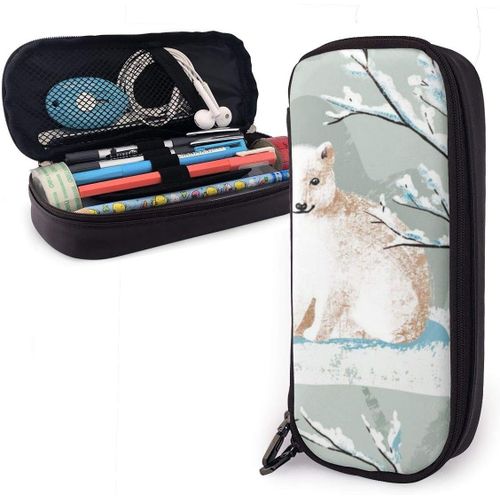 Trousse À Crayons En Toile De Cochon Pour Étudiants - 21 X 5,5 X 5 Cm