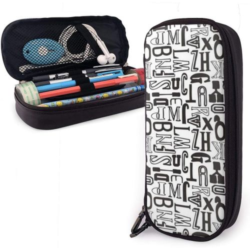 Trousse À Crayons En Toile Motif Dragon Tatoué 21 X 5,5 X 5 Cm
