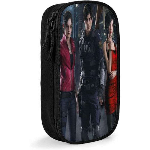 Trousse À Crayons Verticale Avec Motif De Loup - Rétractable - Portable - Pour Filles Et Femmes