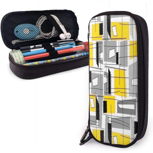 Trousse À Crayons Verticale Avec Motif Cheval Noir - Rétractable - Mignon - Trousse De Rangement Portable - Trousse De Maquillage Pour Fille Et Femme Adulte