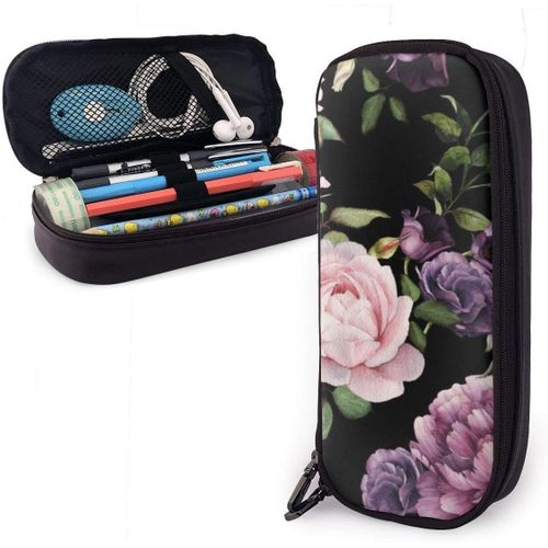 Trousse À Crayons Verticale Rétractable En Forme De Lapin Avec Aquarelle - Trousse De Rangement Portable - Trousse De Maquillage Pour Fille Et Femme
