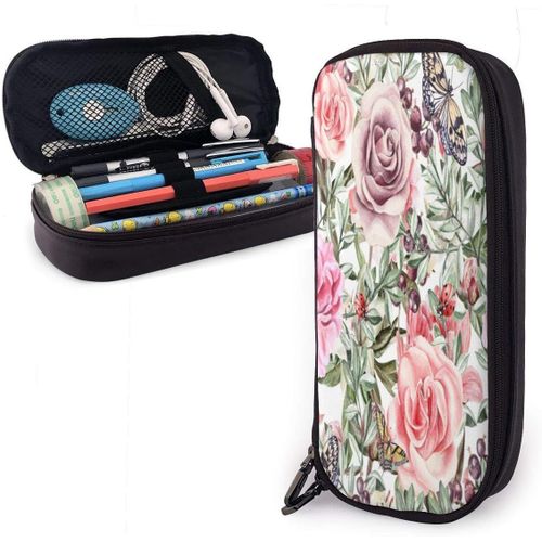 Trousse À Crayons Verticale Rétractable Avec Motif Lapin De Pâques - Pour Filles Et Femmes