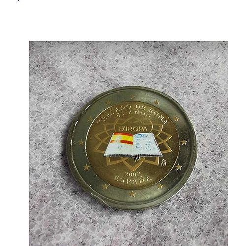 Espagne 2007 - Traite De Rome - 2 Euros Commemorative Couleur