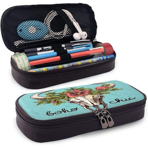 Lgbt Motss Gay Pride The Gay Team Trousse À Crayons En Cuir Durable Avec Fermeture Éclair Pour L'école Et Le Bureau
