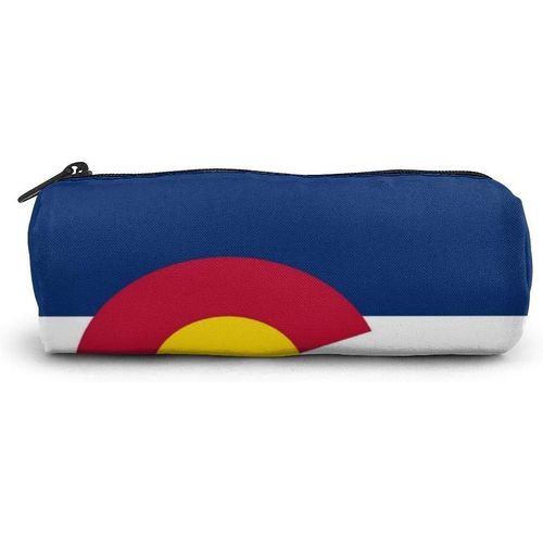 Zywl Fournitures De Bureau Écriture Trousses Pattern With Train Cute Pen Pencil Case Leather 8 X 3.5 X 1.5 Inch Big Capacity Double Zippers Pencil Pouch Bag Pen Holder Box For School Office Girls Boys