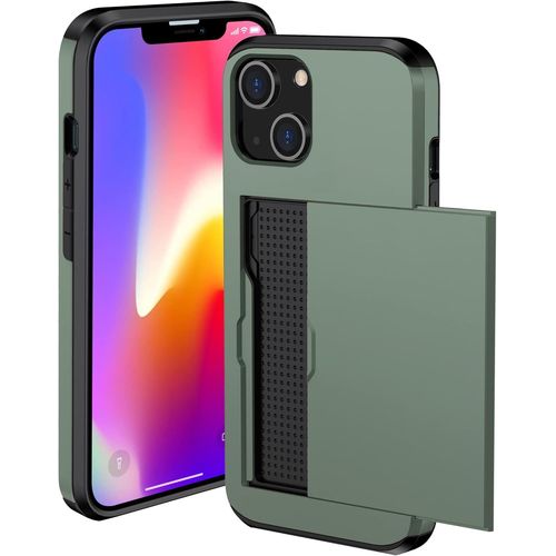 Coque Cartes Slide - Vert - Pour Iphone 13 Mini