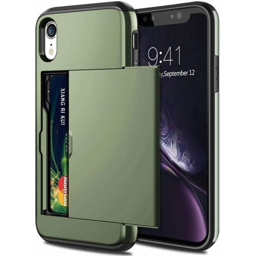 Coque Cartes Slide - Vert - Pour Iphone Xr