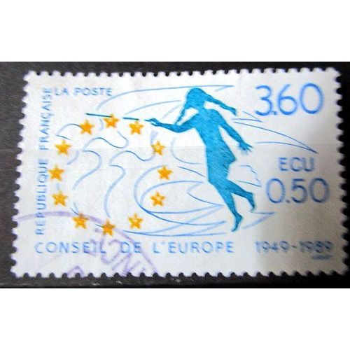 1989. Ts101: Timbre De Service Conseil De L'europe - 40émé Anniversaire.