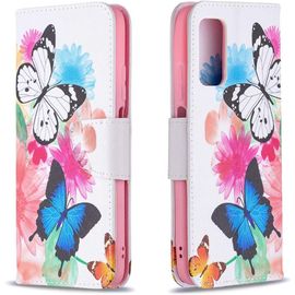 Pour Xiaomi Poco M3 Case Portefeuille En Cuir Coque Flip Folio Housse Protection Motif Papillon Couleur Bookstyle Cover Magnétique Avec Stand Et Cartes Pour Xiaomi Poco M3