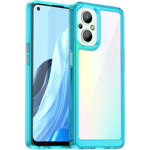 Coque Oppo Find X5 Lite, Coque Pour Oppo Find X5 Lite Transparente Crystal Clear Hard Pc Etui Ultra Hybrid Antichoc Silicone Bumper Anti-Rayures Housse Pour Oppo Find X5 Lite Bleu Ciel