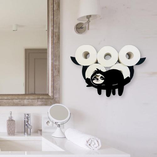 Support de rouleau de papier toilette drôle, support de support de papier  toilette mural de salle de bain