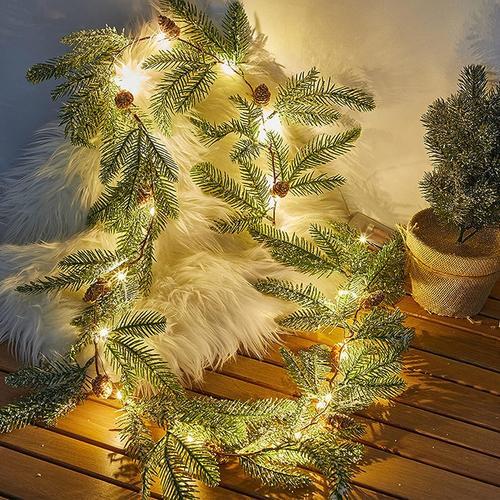 Guirlande lumineuse LED de Noël Guirlande lumineuse USB intérieure  Guirlande lumineuse de porte extérieure Guirlande lumineuse Décoration de  fête de mariage de Noël et du Nouvel An (blanc chaud) 