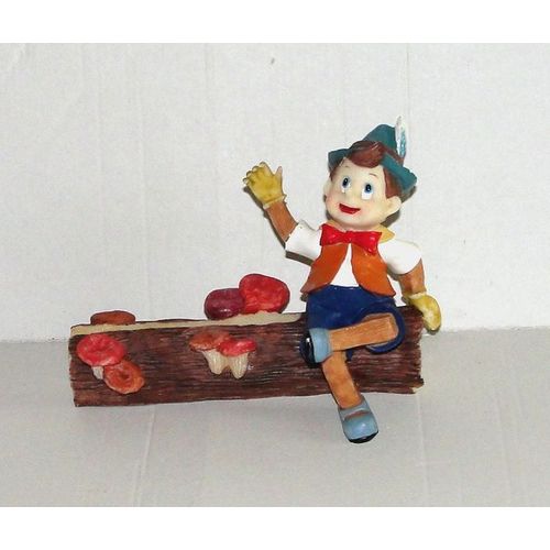 figurine garcon bavarois porte photos en resine statuette style pinocchio