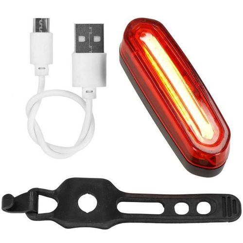 Springos® Feu Arrière De Vélo, Alimenté Par Une Batterie Rechargeable, Chargée Par Usb - 6 Modes D'éclairage