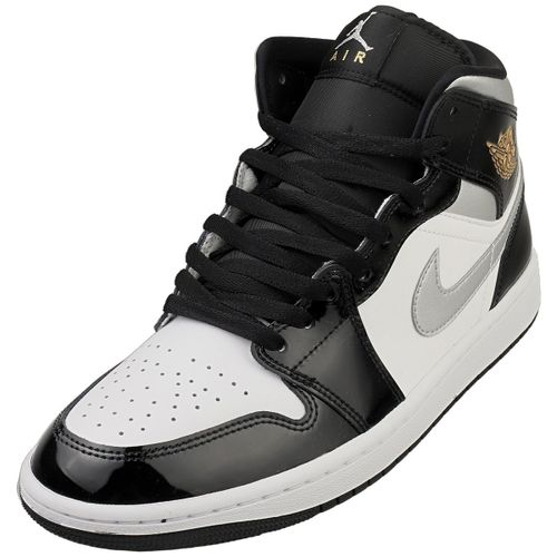Chaussures Nike Air Jordan 1 Mid Se Noir Blanc
