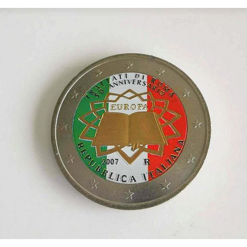 Italie 2007 - Traite De Rome - 2 Euros Commemorative Couleur Colored