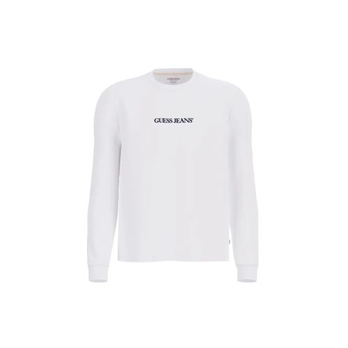 T Shirt Guess Gj Reg Embro Homme Blanc