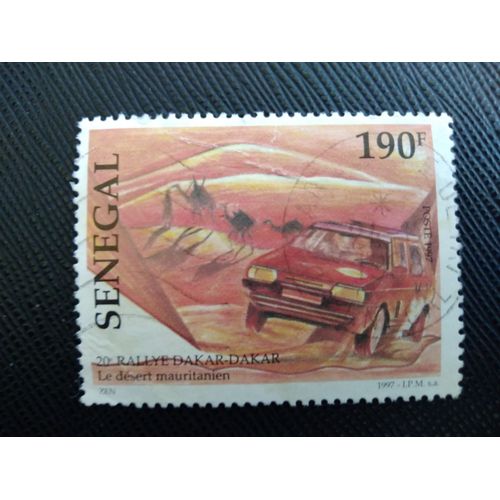 Timbre Senegal Yt 1271 Véhicule Tout-Terrain Traversant Le Désert Mauritanien 1998 (020409 )