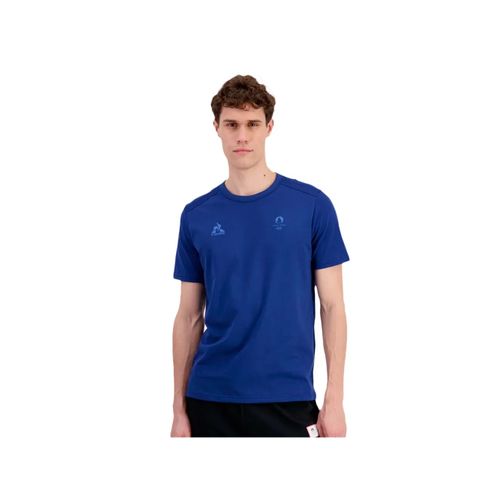 T Shirt Le Coq Sportif Paris 2024 Homme Bleu