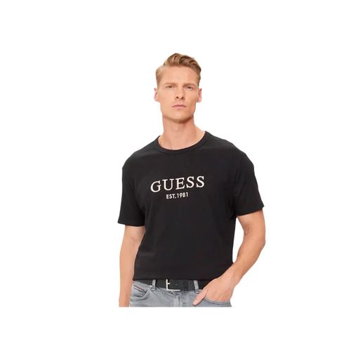 T Shirt Guess Est 1981 Homme Noir