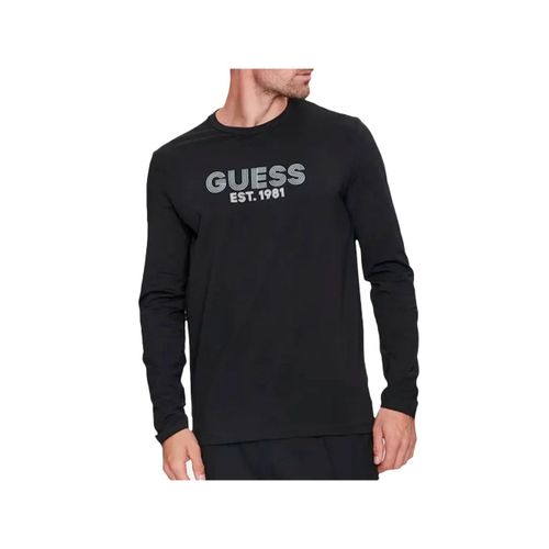 T Shirt Guess Est 1981 Homme Noir