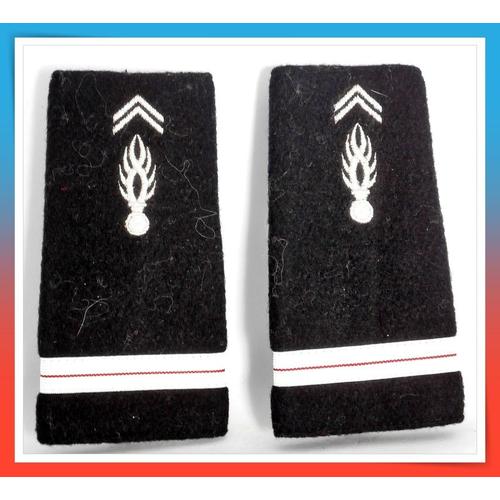 Galons Souples D'épaules - Grade Adjudant Chef - Gendarmerie