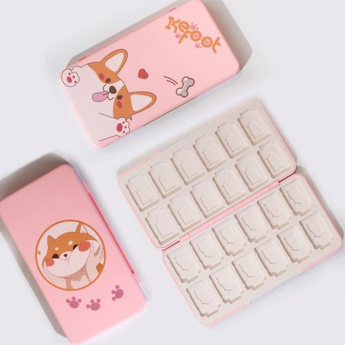Convient Pour La Boîte De Cartes Nintendo Switch, La Boîte De Rangement De Cartes De Jeu Switch Oled, La Boîte De Cartes À Thème Switch 24 En 1 | Accessoires D'équipement De Jeucorgi Aksw-169c