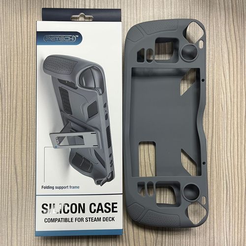 Convient Pour La Housse En Silicone Steam Deck Oled Avec Support Housse De Protection En Silicone Portable Steam Deck Avec Support | Accessoires D'équipement De Jeugris