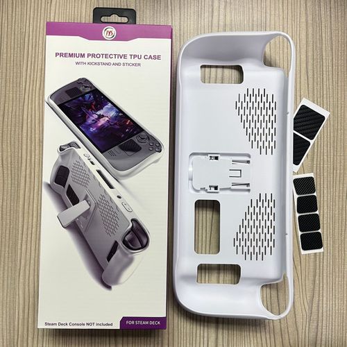 Convient Pour L'étui De Protection En Tpu Portable Steam Deck Avec Support + Ensemble D'autocollants Pour Boutons Du Pavé Tactile Jys-Sd009 | Accessoires D'équipement De Jeublanc