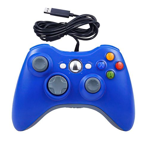 Pour Manette Filaire Xbox 360 Manette De Jeu Xbox 360 Compatible Avec Manette De Jeu Pc | Accessoires D'équipement De Jeubleu