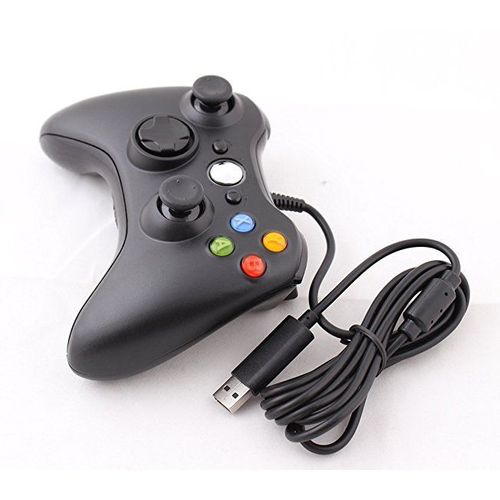 Pour Manette Filaire Xbox 360 Manette De Jeu Xbox 360 Compatible Avec Manette De Jeu Pc | Accessoires D'équipement De Jeunoir Neutre
