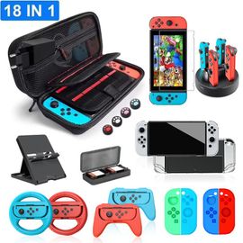 Convient Pour Nintendo Switch Sac De Rangement Ensemble Commutateur Oled Siège De Chargement Poignée Volant Jeu Périphérique Ensemble | Accessoires D'équipement De Jeuensemble 11 (Pour Commutateur O