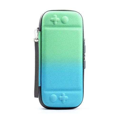 Convient Pour Nintendo Switch Sac De Rangement Sac De Console Switch Sac En Nylon + Flanelle Sac De Console Sac Rigide Avec Support | Accessoires D'équipement De Jeuanimal Crossing Bleu Vert