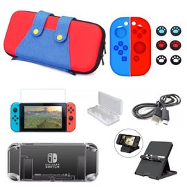 Convient Pour Nintendo Switch Sac De Rangement Ensemble Commutateur Oled Siège De Chargement Poignée Volant Jeu Périphérique Ensemble | Accessoires D'équipement De Jeuensemble 15 (Pour Switch)
