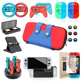 Convient Pour Nintendo Switch Sac De Rangement Ensemble Commutateur Oled Siège De Chargement Poignée Volant Jeu Périphérique Ensemble | Accessoires D'équipement De Jeuensemble 16 (Interrupteur Oled)