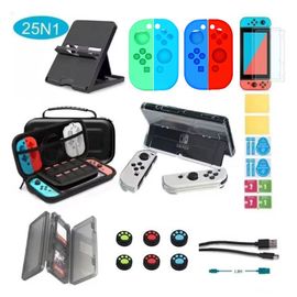 Convient Pour Nintendo Switch Sac De Rangement Ensemble Commutateur Oled Siège De Chargement Poignée Volant Jeu Périphérique Ensemble | Accessoires D'équipement De Jeuensemble 7 (Pour Commutateur Ol
