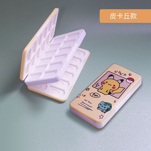 Convient Pour La Boîte De Cartes Nintendo Switch, La Boîte De Rangement De Cartes De Jeu Oled Switch, La Boîte De Protection De Cartes De Jeu Avec Doublure En Silicone | Accessoires D'équipement De