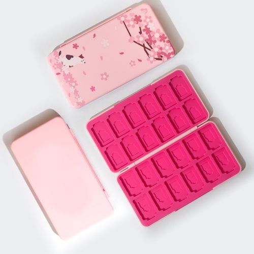 Convient Pour La Boîte De Cartes Nintendo Switch, La Boîte De Rangement De Cartes De Jeu Switch Oled, La Boîte De Cartes À Thème Switch 24 En 1 | Accessoires D'équipement De Jeuaksw-169h Sakura