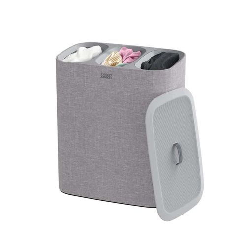 JOSEPH JOSEPH Tota Trio Panier à linge 90 litres Gris