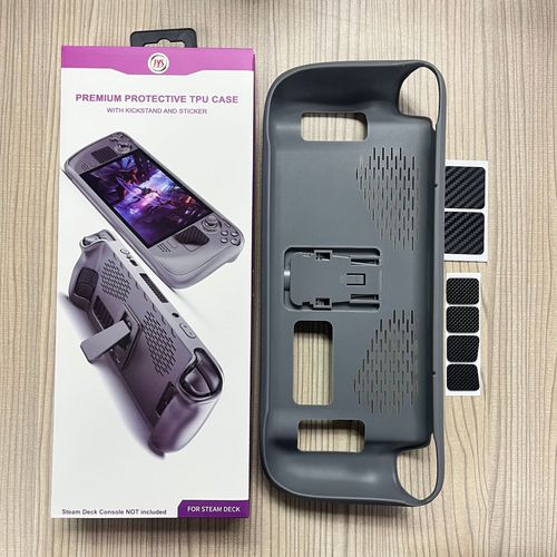 Convient Pour L'étui De Protection En Tpu Portable Steam Deck Avec Support + Ensemble D'autocollants Pour Boutons Du Pavé Tactile Jys-Sd009 | Accessoires D'équipement De Jeugris