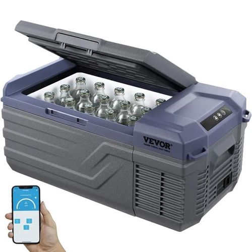 Réfrigérateur Portable à Compression 15 L Double Zone-VEVOR-pour Camion Bateau Maison Camping Extérieur