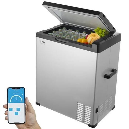 Réfrigérateur Portable à Compression 70 L Double Zone-VEVOR-Glacière à Zone Unique-pour Camion Bateau Maison Camping