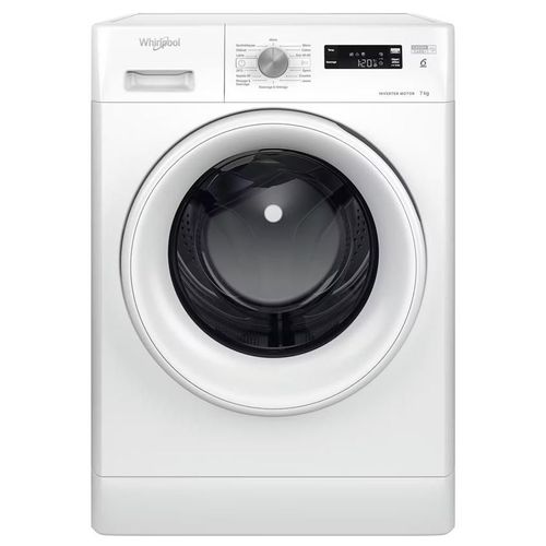 Machine à laver hublot Whirlpool FFS 7469 W FR - largeur : 59.5 cm - profondeur : 57.5 cm - hauteur : 84.5 cm - 52 litres - 7 kg - 1400 tours/min - blanc
